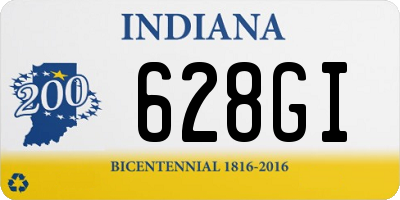 IN license plate 628GI