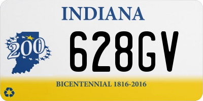 IN license plate 628GV