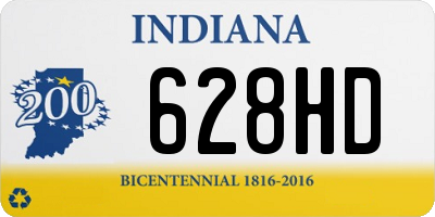 IN license plate 628HD