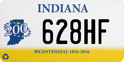 IN license plate 628HF