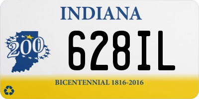 IN license plate 628IL