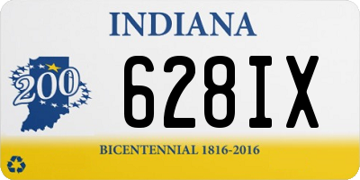 IN license plate 628IX