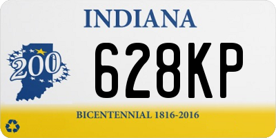 IN license plate 628KP