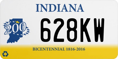 IN license plate 628KW