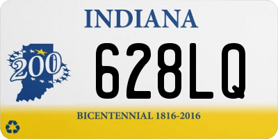 IN license plate 628LQ