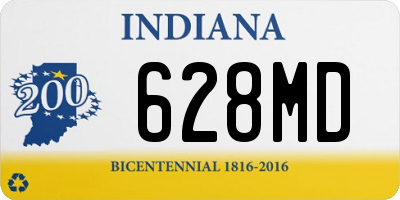 IN license plate 628MD