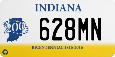 IN license plate 628MN