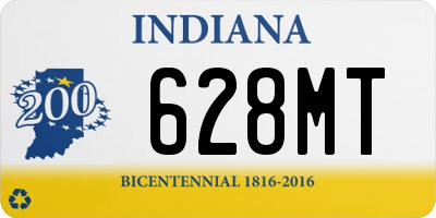 IN license plate 628MT