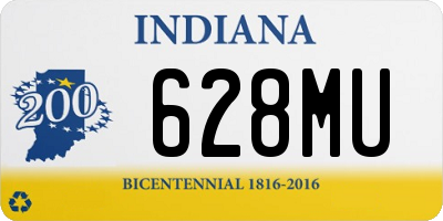 IN license plate 628MU