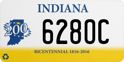 IN license plate 628OC