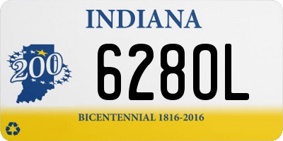 IN license plate 628OL