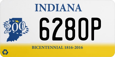 IN license plate 628OP