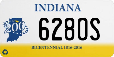 IN license plate 628OS