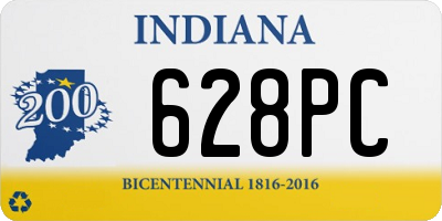 IN license plate 628PC