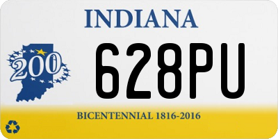 IN license plate 628PU