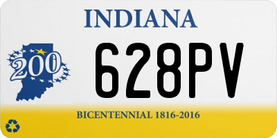 IN license plate 628PV