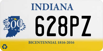 IN license plate 628PZ