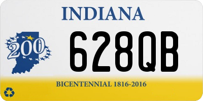 IN license plate 628QB