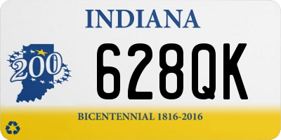 IN license plate 628QK