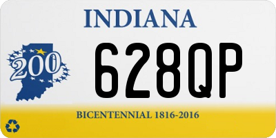 IN license plate 628QP