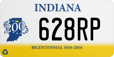 IN license plate 628RP