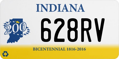 IN license plate 628RV