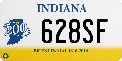 IN license plate 628SF