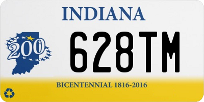 IN license plate 628TM