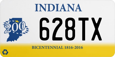 IN license plate 628TX