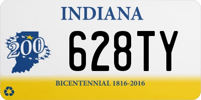 IN license plate 628TY