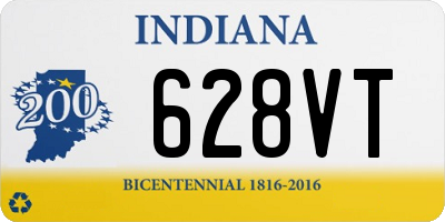 IN license plate 628VT