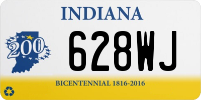 IN license plate 628WJ