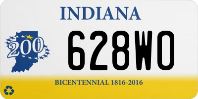IN license plate 628WO