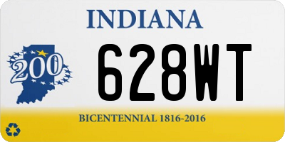 IN license plate 628WT