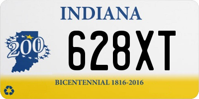 IN license plate 628XT