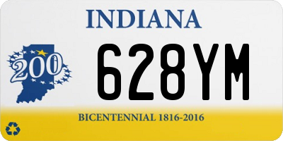 IN license plate 628YM