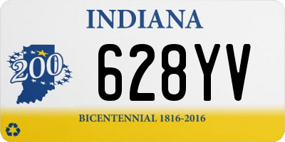 IN license plate 628YV