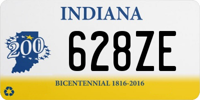 IN license plate 628ZE