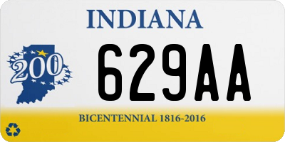 IN license plate 629AA