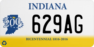 IN license plate 629AG