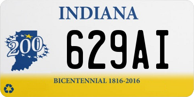 IN license plate 629AI