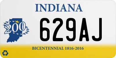 IN license plate 629AJ