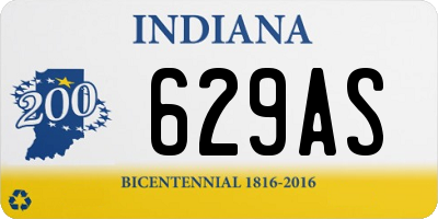 IN license plate 629AS