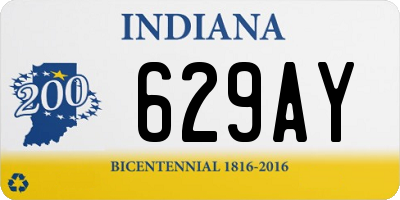 IN license plate 629AY