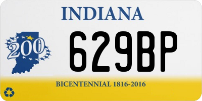 IN license plate 629BP