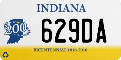 IN license plate 629DA