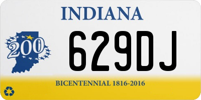 IN license plate 629DJ