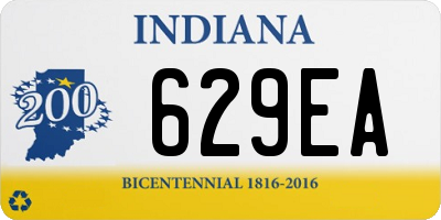 IN license plate 629EA