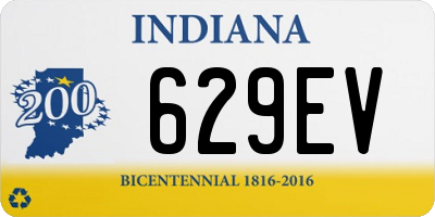 IN license plate 629EV