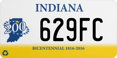 IN license plate 629FC